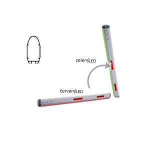 Rameno závory 5 m s LED osvetlením